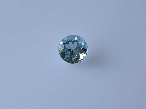 0.64 carat BLUE Round Aquamarine (1)