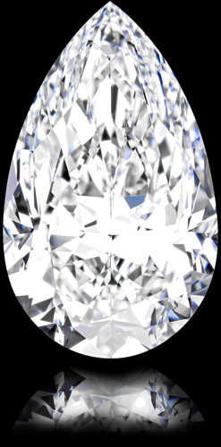3.13 carat D-SI1 Natūralus Pear Deimantas (1)