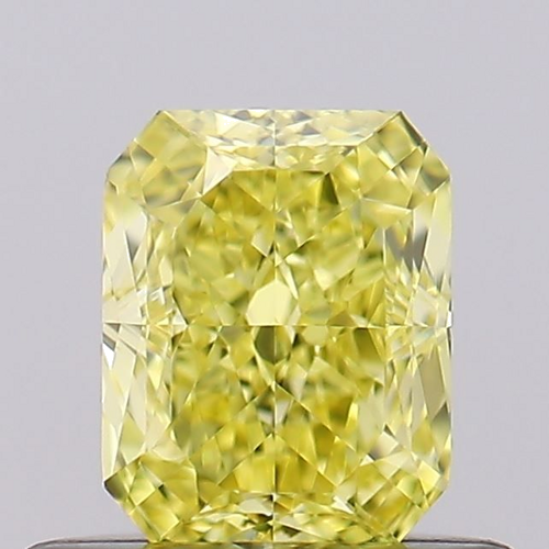 0.55 carat Fancy Intense Yellow-VVS2 Natūralus Radiant Deimantas (1)