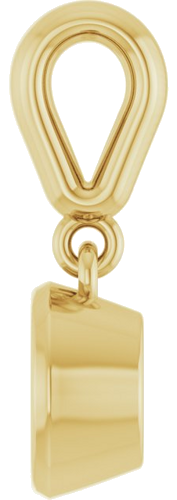 Pakabukas „Bezel-Set Charm“ 14k yellow gold Round 5.2mm (3)