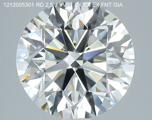 2.5 carat J-VVS1 Excellent cut Natūralus Round Deimantas (1)