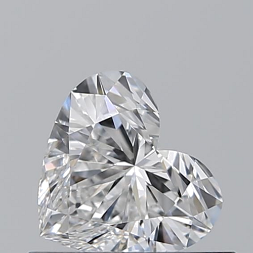 0.51 carat E-VVS2 Natūralus Heart Deimantas (1)