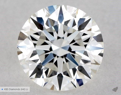 0.51 carat G-VVS2 Excellent cut Natūralus Round Deimantas (1)