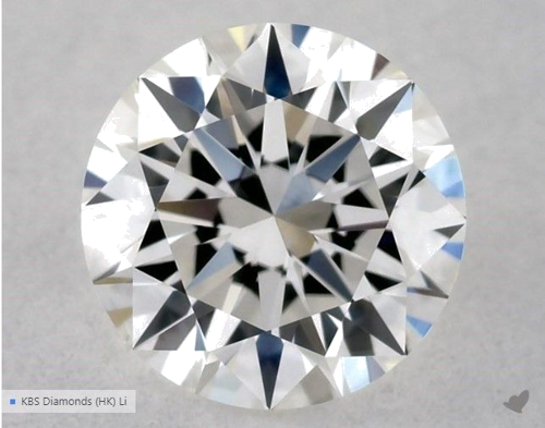 0.55 carat G-VVS2 Excellent cut Natūralus Round Deimantas (1)