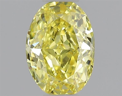 0.41 carat Fancy Intense Yellow-VVS2 Natūralus Oval Deimantas (1)