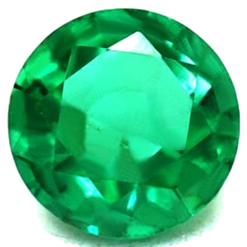 0.62 carat GREEN Round Smaragdas (1)