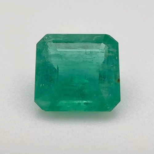 2.03 carat GREEN STEP cut Octagonal Smaragdas (1)