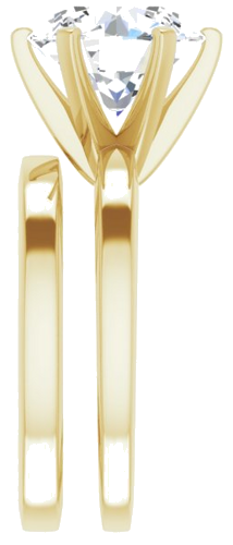 Sužadėtuvių Žiedas „Solitaire“ 14k yellow gold Round 10mm (9)