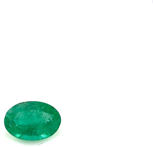 0.68 carat GREEN Oval Smaragdas (1)