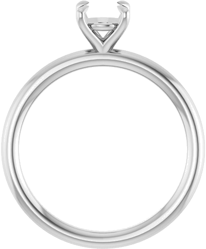 Sužadėtuvių Žiedas „Claw-Prong Solitaire“ 14k white gold Round 5.8mm (2)