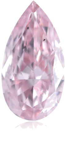 0.23 carat Fancy  Pink-SI1 Natūralus Pear Deimantas (1)