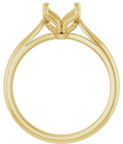 Sužadėtuvių Žiedas „Solitaire“ 585 Geltonojo Aukso Oval 9mm x 7mm (2)