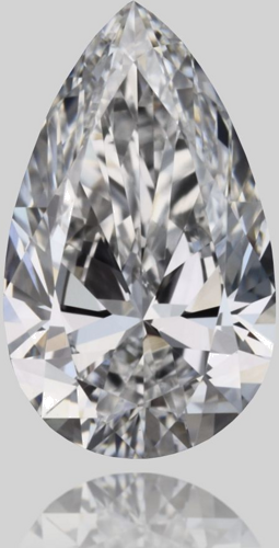 0.38 carat D-VS1 Natūralus Pear Deimantas (1)