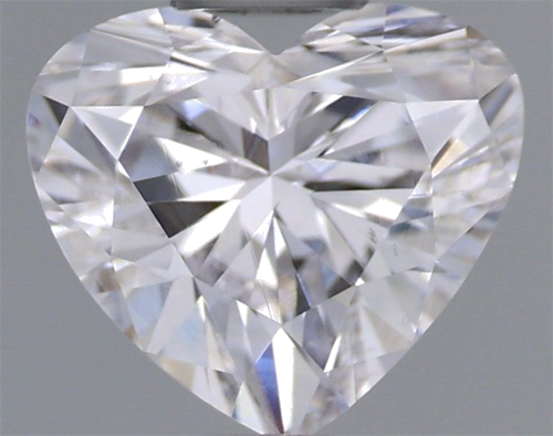 0.52 carat Faint Pink-SI1 Natūralus Heart Deimantas (1)