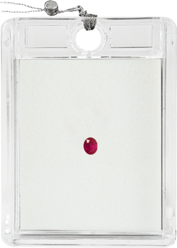 0,25 карата Рубин Овал S.I. (1)