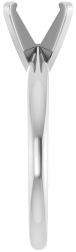 Sužadėtuvių Žiedas „Solitaire“ 14k white gold Round 7.6mm (4)