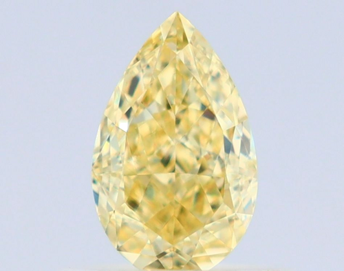 0.53 carat Fancy Yellow-VVS2 Natūralus Pear Deimantas (1)