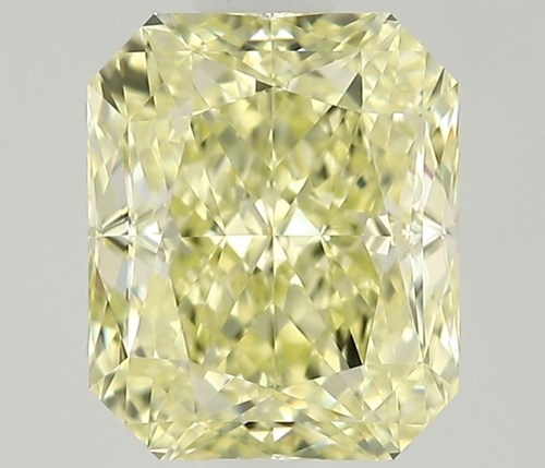 0.9 carat Fancy Light Yellow-VVS1 Natūralus Radiant Deimantas (1)