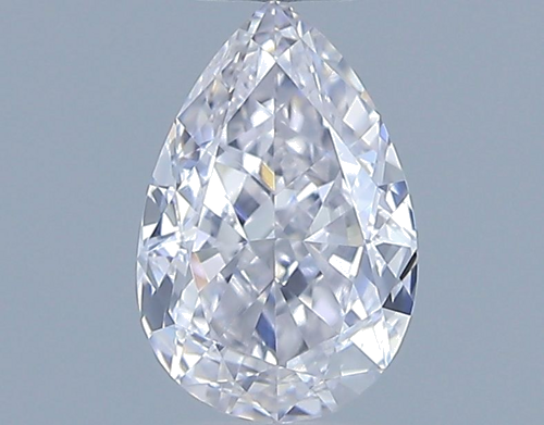 0.6 carat Faint Pink-VVS2 Natūralus Pear Deimantas (1)