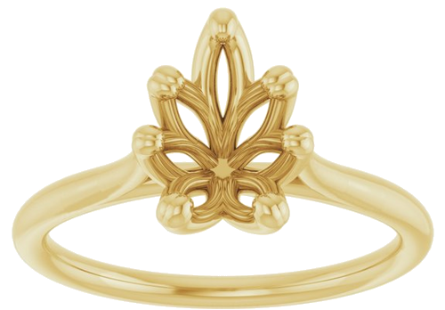 Sužadėtuvių Žiedas „Cathedral-Style Solitaire“ 14k yellow gold Pear 9mm x 6mm (3)