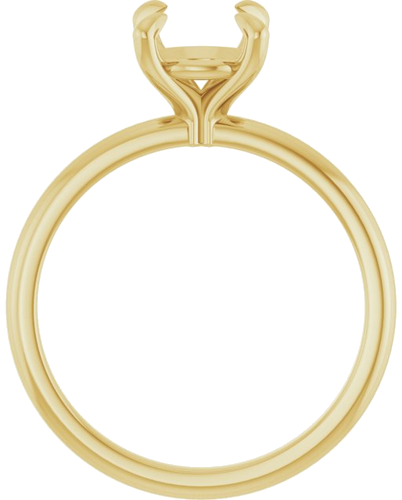 Sužadėtuvių Žiedas „Solitaire“ 10k yellow gold Round 7.4mm (2)