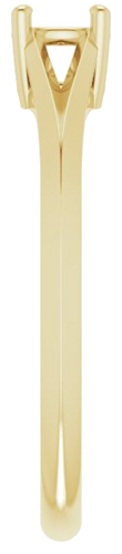 Sužadėtuvių Žiedas „Solitaire Split Shank“ 14k yellow gold Round 4.4mm (4)