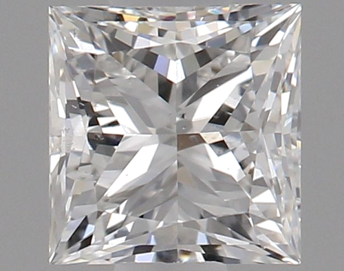 0.51 carat F-SI2 Natūralus Princess Deimantas (1)