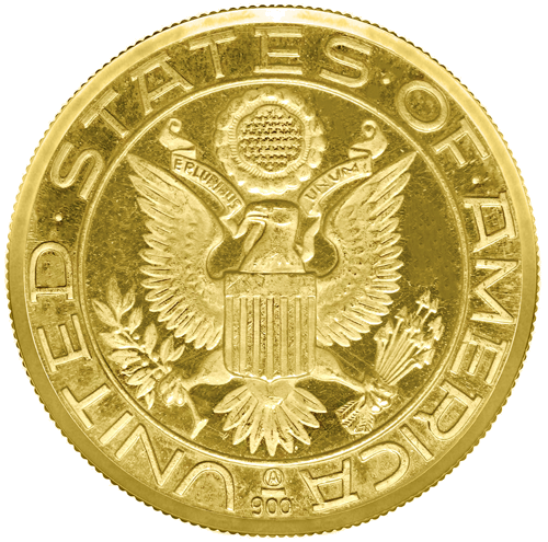 JAV Prezidentas Richard Nixon 1968 Auksinis medalionas (2)