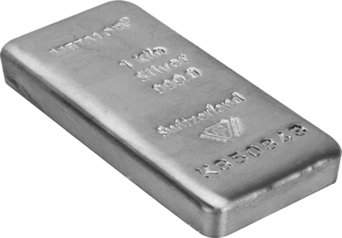1 кг Серебряный слиток Metalor Швейцария (2)