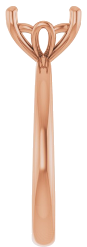 Sužadėtuvių Žiedas 14k rose gold Cushion 8mm (4)
