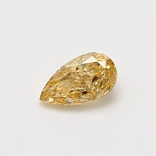 0.34 carat Fancy Orange Yellow-SI1 Natūralus Pear Deimantas (1)
