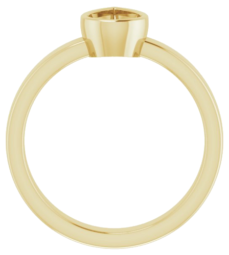 Sužadėtuvių Žiedas „Bezel-Set Solitaire“ 14k yellow gold Pear 8mm x 5mm (2)