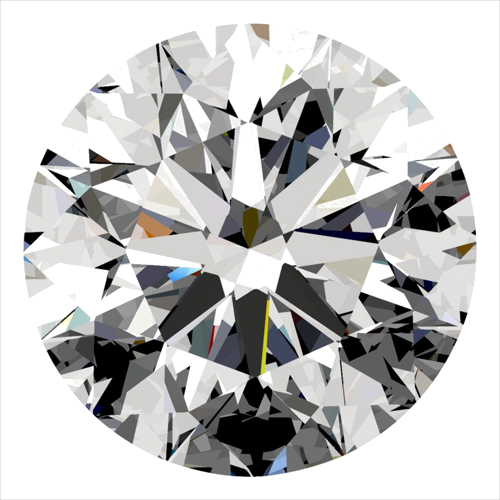 0.4 carat F-VVS2 Excellent cut Natūralus Round Deimantas (1)