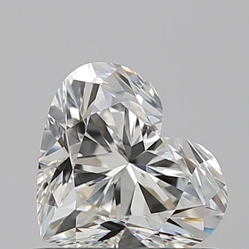 0.71 carat I-VVS1 Natūralus Heart Deimantas (1)