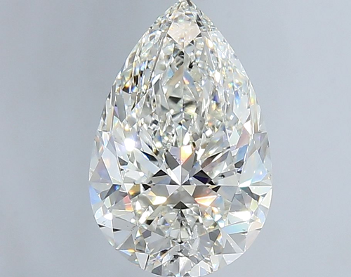 3.0 carat H-SI2 Natūralus Pear Deimantas (1)