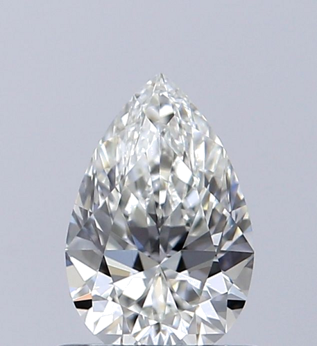0.62 carat H-VVS2 Natūralus Pear Deimantas (1)