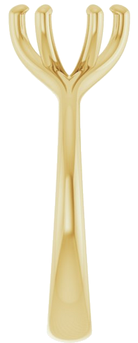 Sužadėtuvių Žiedas „Solitaire“ 585 Geltonojo Aukso Round 7.4mm (4)