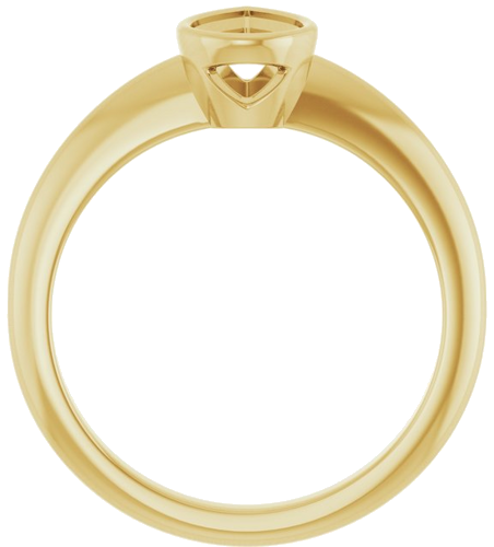 Sužadėtuvių Žiedas „Bezel-Set Solitaire“ 14k yellow gold Pear 8mm x 5mm (2)