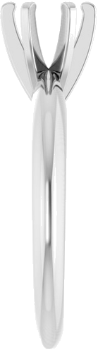 Sužadėtuvių Žiedas „Solitaire“ 14k white gold Round 5.5mm (4)