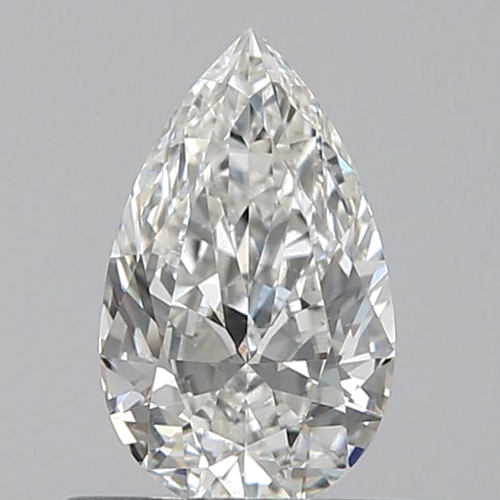 0.5 carat H-VS2 Natūralus Pear Deimantas (1)