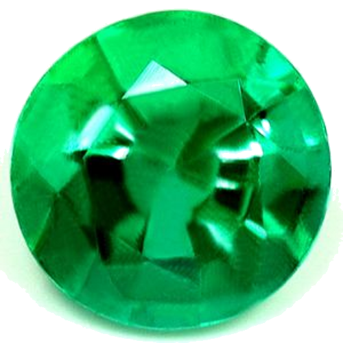 0.67 carat GREEN Round Smaragdas (1)