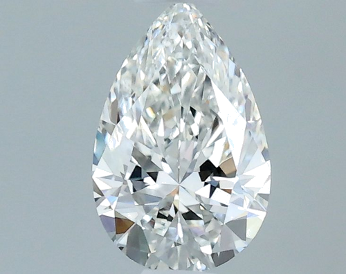 0.3 carat F-VVS2 Natūralus Pear Deimantas (1)