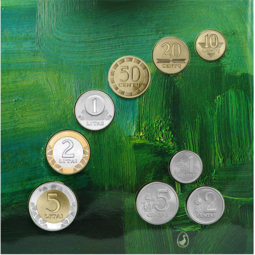 2009 Литва BU Комплект монет Proof (2)