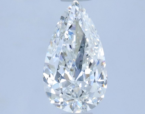 0.5 carat G-VS2 Natūralus Pear Deimantas (1)
