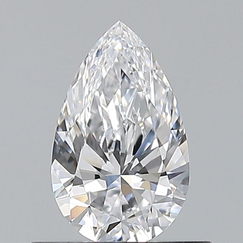 0.5 carat D-VVS2 Natūralus Pear Deimantas (1)