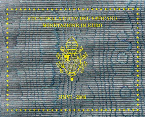 2006 Vatican Benedict XVI BU Euro coin set (1)