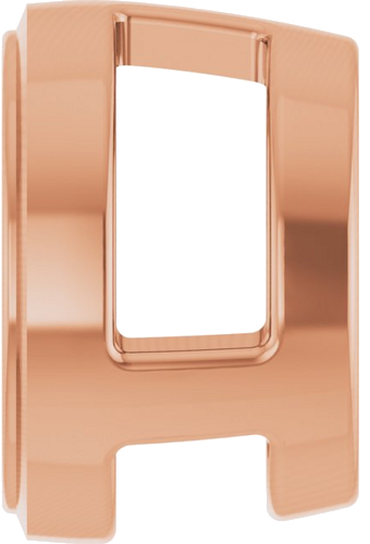 14K Rose 6 mm Round Slide Pendant Mounting (3)