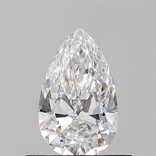 0.5 carat D-VVS2 Natūralus Pear Deimantas (1)