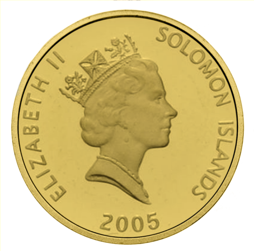 10 Dollar John Lennon 2005 Solomon Islands Gold Coin (2)