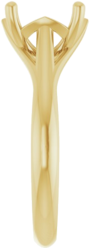 Sužadėtuvių Žiedas „Solitaire“ 14k yellow gold Oval 10mm x 8mm (4)